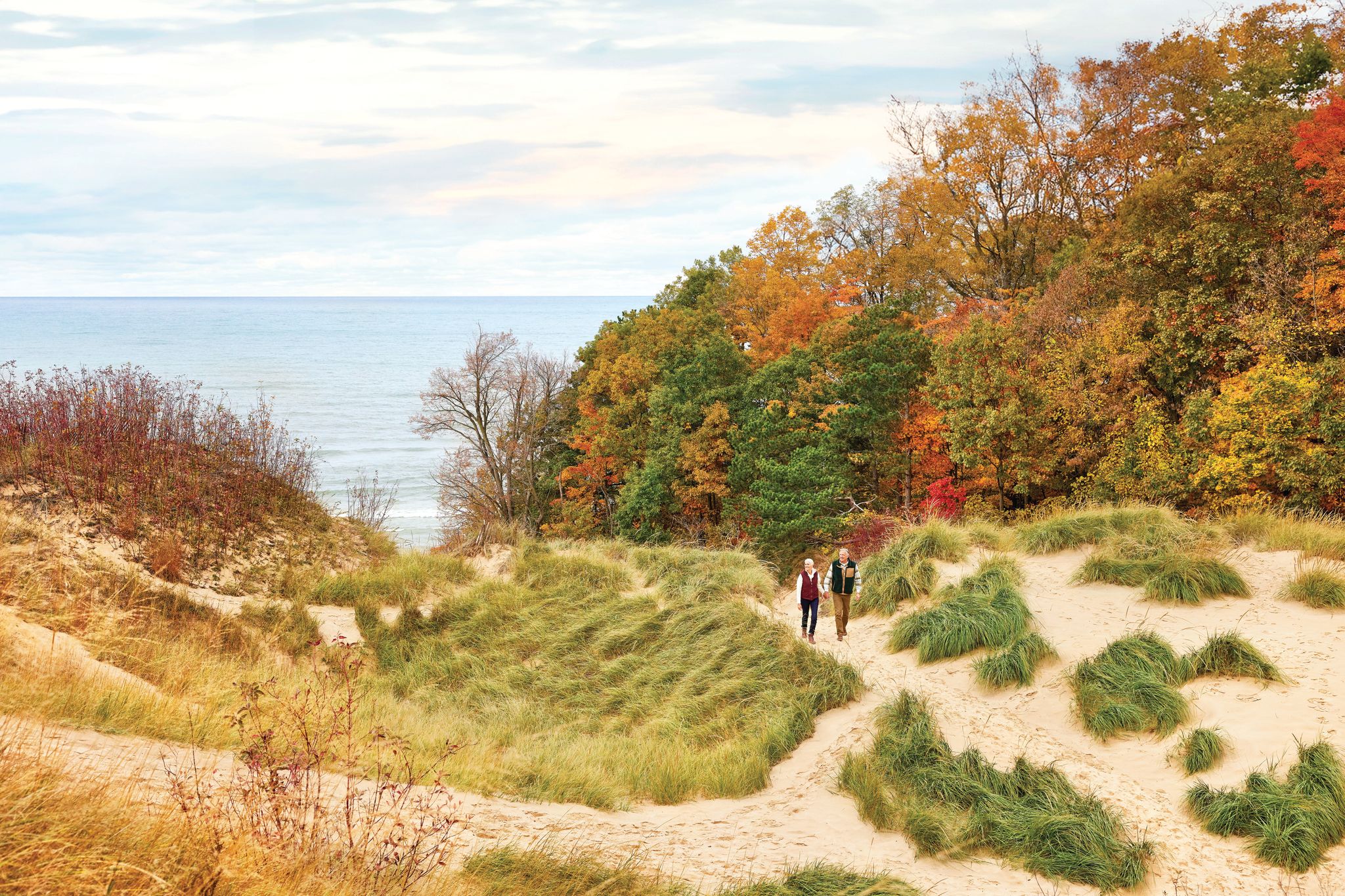 The dune path down to Laketown Beach